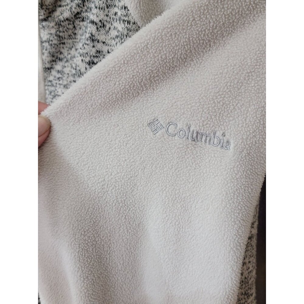 Columbia Womens Full-Zip Hooded Fleece Jacket XL Gray - Picture 3 of 8